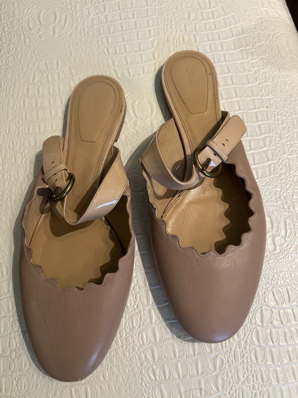 Chloe Lauren Scalloped Muels 40